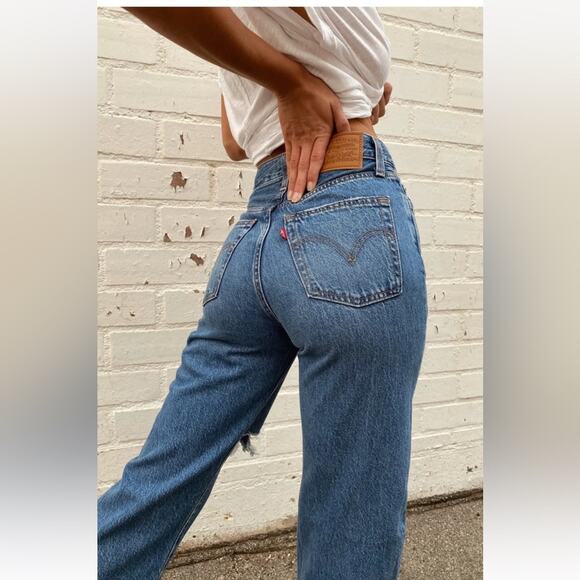 Levi’s premium Ribcage straight ankle jeans NWT 25 - Picture 2 of 13